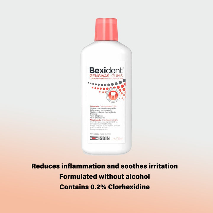 Isdin Bexident Gums Intensive Care Mouthwash 500 mL - Easy Pharmacy LLC
