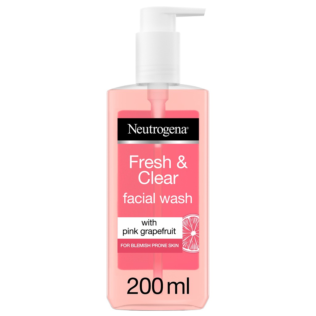 Neutrogena Fresh And Clear Facial Wash With Pink Grapefruit 200ml - Easy Pharmacy LLC