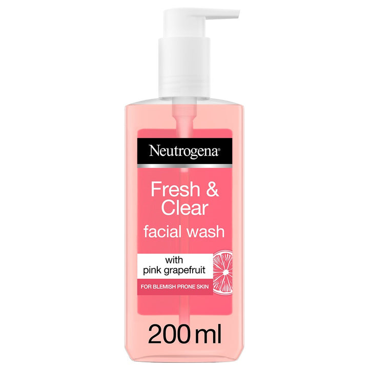 Neutrogena Fresh And Clear Facial Wash With Pink Grapefruit 200ml - Easy Pharmacy LLC