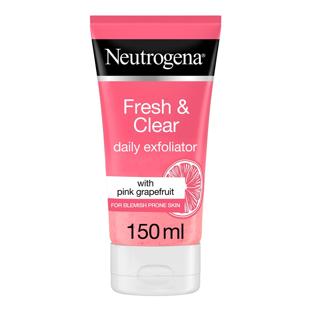 Neutrogena Fresh & Clear Daily Exfoliator Pink Grapefruit & Vitamin C For Blemish Prone Skin 150ml - Easy Pharmacy LLC