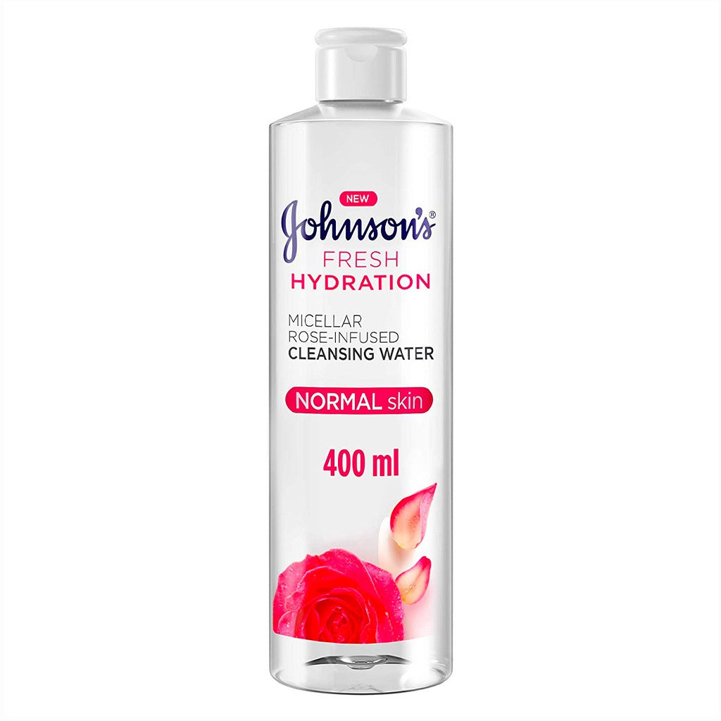 Johnson's Fresh Hydration Micellar Rose-Infused Cleansing Water For Normal Skin 400ml - Easy Pharmacy LLC