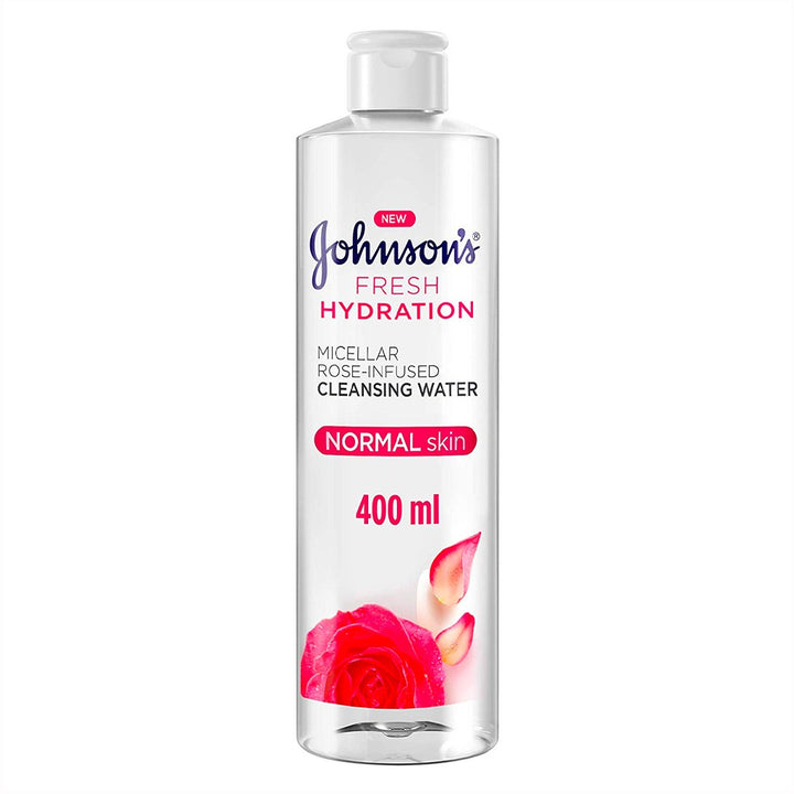 Johnson's Fresh Hydration Micellar Rose-Infused Cleansing Water For Normal Skin 400ml - Easy Pharmacy LLC