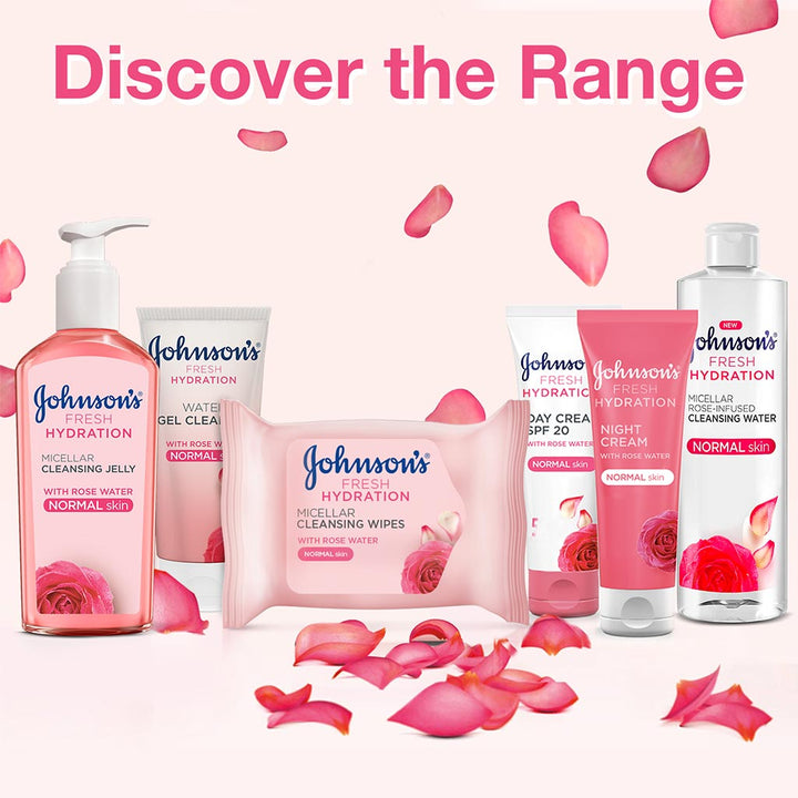 Johnson's Fresh Hydration Micellar Rose-Infused Cleansing Water For Normal Skin 400ml - Easy Pharmacy LLC