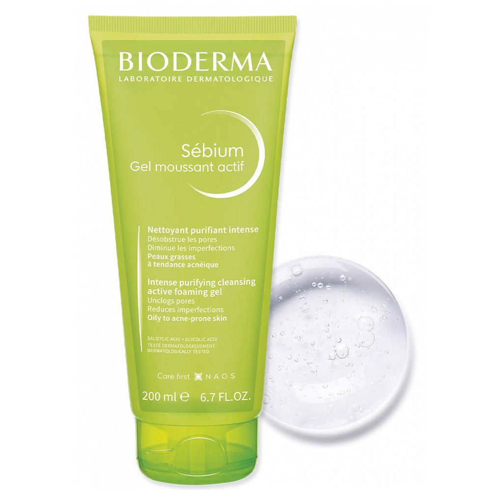Bioderma Sebium Gel Moussant Actif Tube 200 mL - Easy Pharmacy LLC