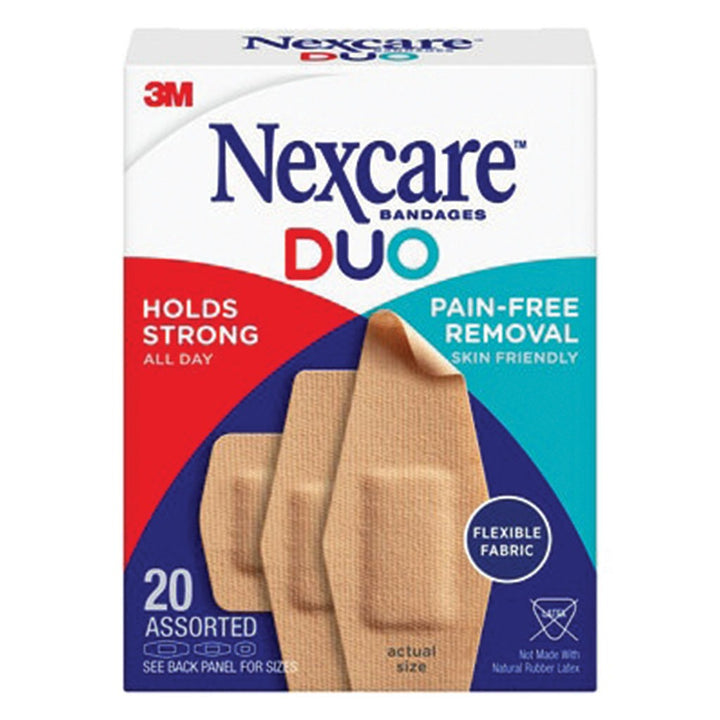3M Nexcare Duo Flexible Fabric Bandages Assorted 20's - Easy Pharmacy LLC