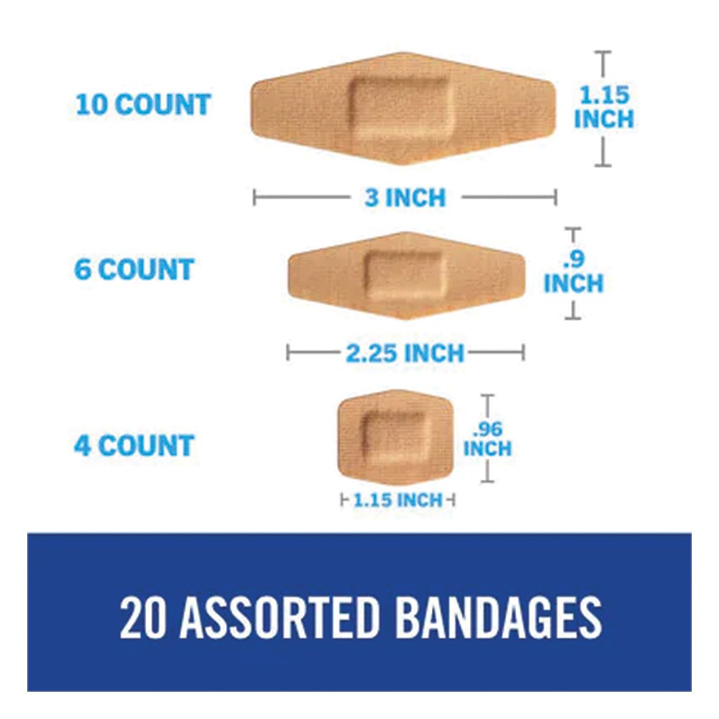 3M Nexcare Duo Flexible Fabric Bandages Assorted 20's - Easy Pharmacy LLC