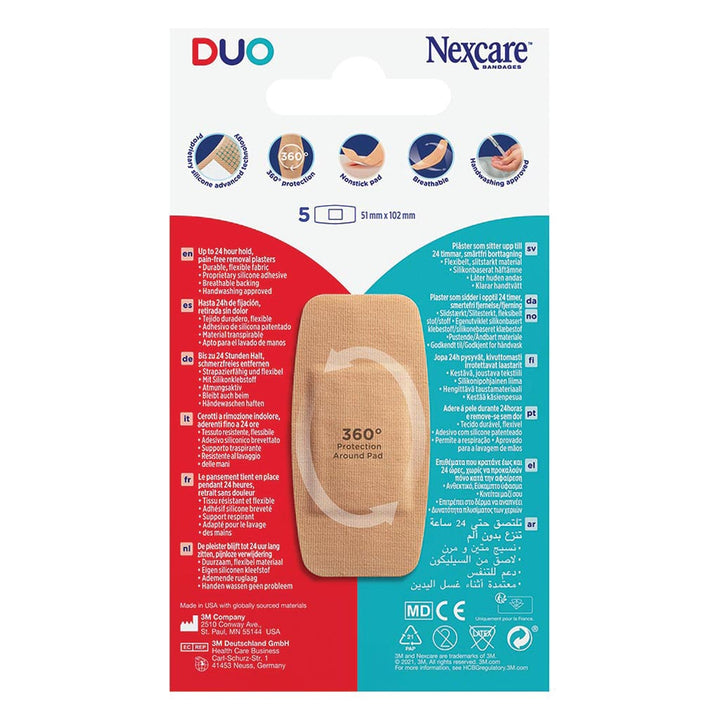 3M Nexcare Duo Maxi Bandages 5's - Easy Pharmacy LLC