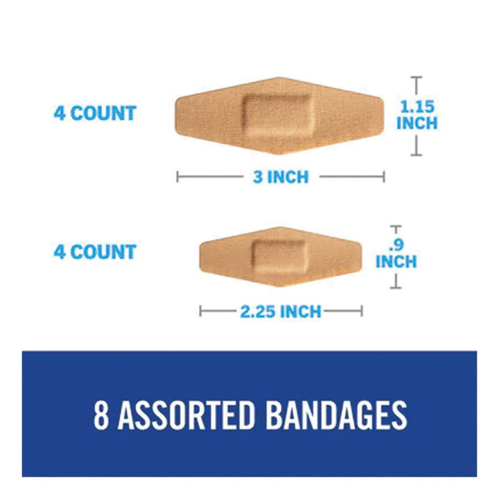 3M Nexcare Duo Flexible Fabric Bandages Assorted 8's - Easy Pharmacy LLC
