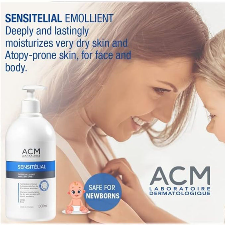 ACM Sensitelial Emollient Care Moisturiser For Dry & Atopy-Prone Skin 500ml - Easy Pharmacy LLC