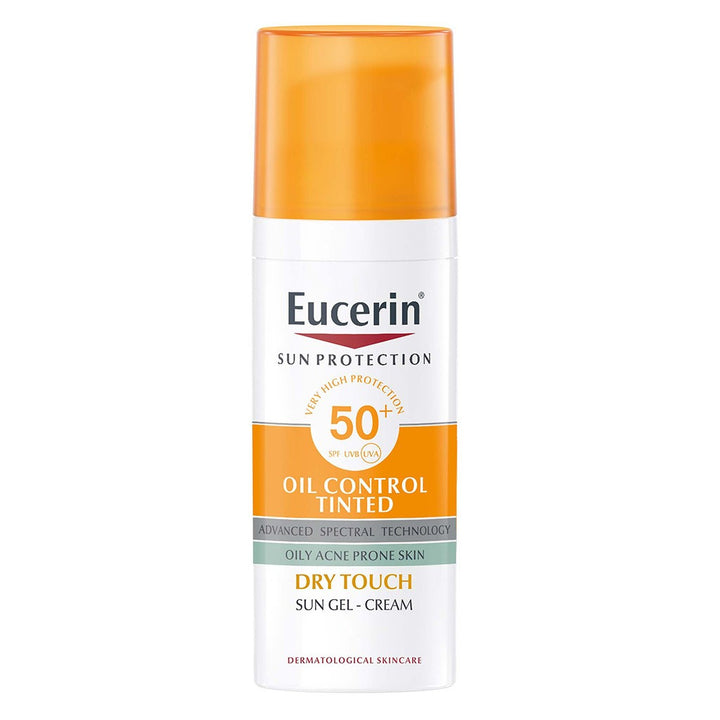 Eucerin Sun Oil Control SPF50+ Sunscreen Medium Tinted Gel-Cream With Dry Touch & Anti-Sine Effect 50ml - Easy Pharmacy LLC