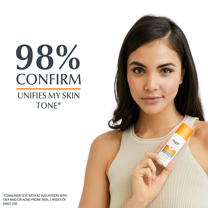 Eucerin Sun Oil Control SPF50+ Sunscreen Medium Tinted Gel-Cream With Dry Touch & Anti-Sine Effect 50ml - Easy Pharmacy LLC