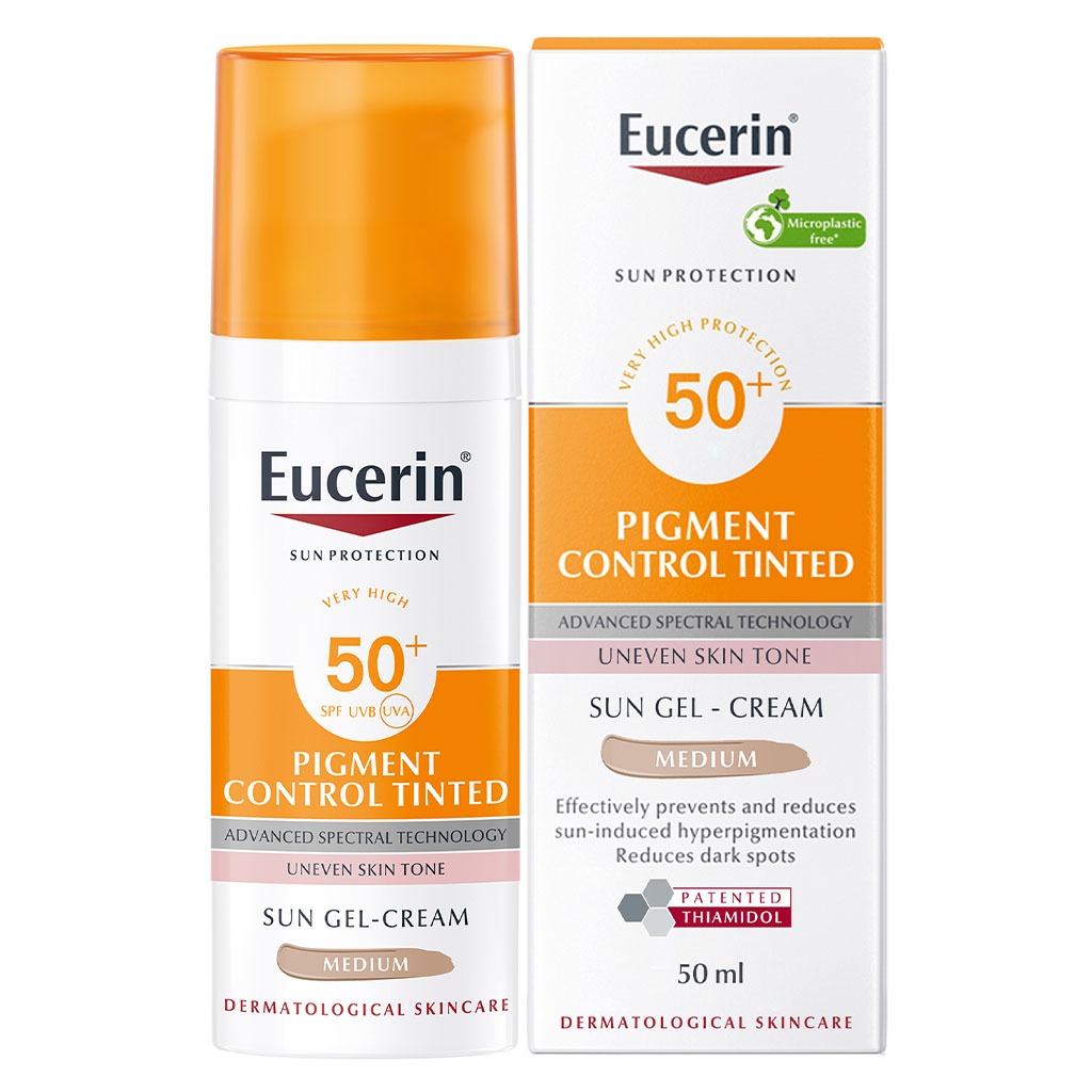 Eucerin Sun Pigment Control Medium Tinted Gel-Cream SPF50+ Sunscreen For Hyperpigmentation 50ml - Easy Pharmacy LLC