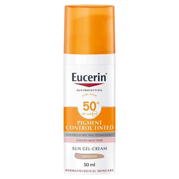 Eucerin Sun Pigment Control Medium Tinted Gel-Cream SPF50+ Sunscreen For Hyperpigmentation 50ml - Easy Pharmacy LLC