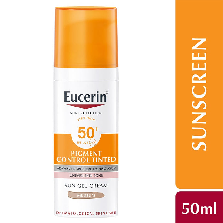 Eucerin Sun Pigment Control Medium Tinted Gel-Cream SPF50+ Sunscreen For Hyperpigmentation 50ml - Easy Pharmacy LLC