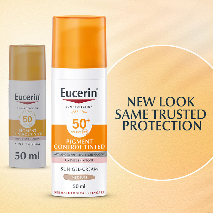 Eucerin Sun Pigment Control Medium Tinted Gel-Cream SPF50+ Sunscreen For Hyperpigmentation 50ml - Easy Pharmacy LLC