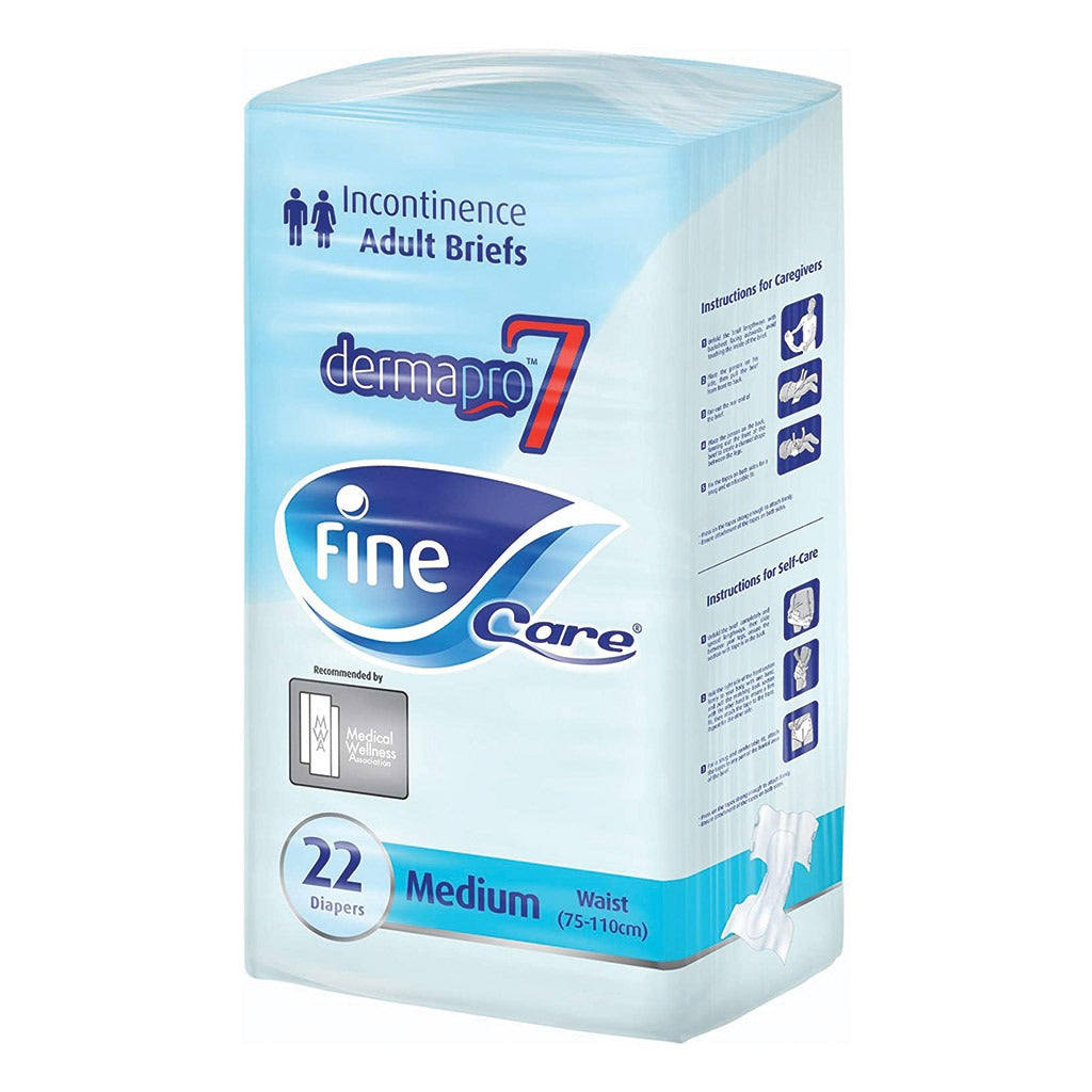 Fine Care® Adult Diaper Dermapro7 Briefs Medium 22's 216417 - Easy Pharmacy LLC