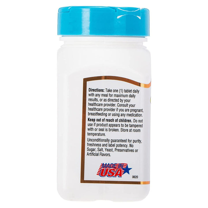 21st Century 50mg Chelated Zinc Tablets For Antioxidant Support, Pack of 110's - Easy Pharmacy LLC