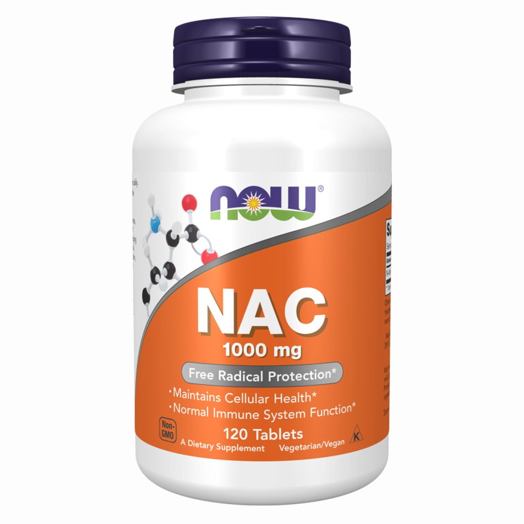 Now N-Acetyl Cysteine 1000mg Vegetarian Tablets, Pack of 120's - Easy Pharmacy LLC