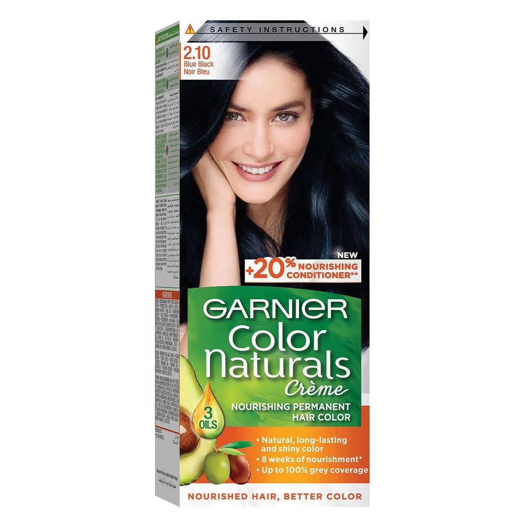 Garnier Color Naturals Cream Hair Color 2.10 Blue Black Kit - Easy Pharmacy LLC