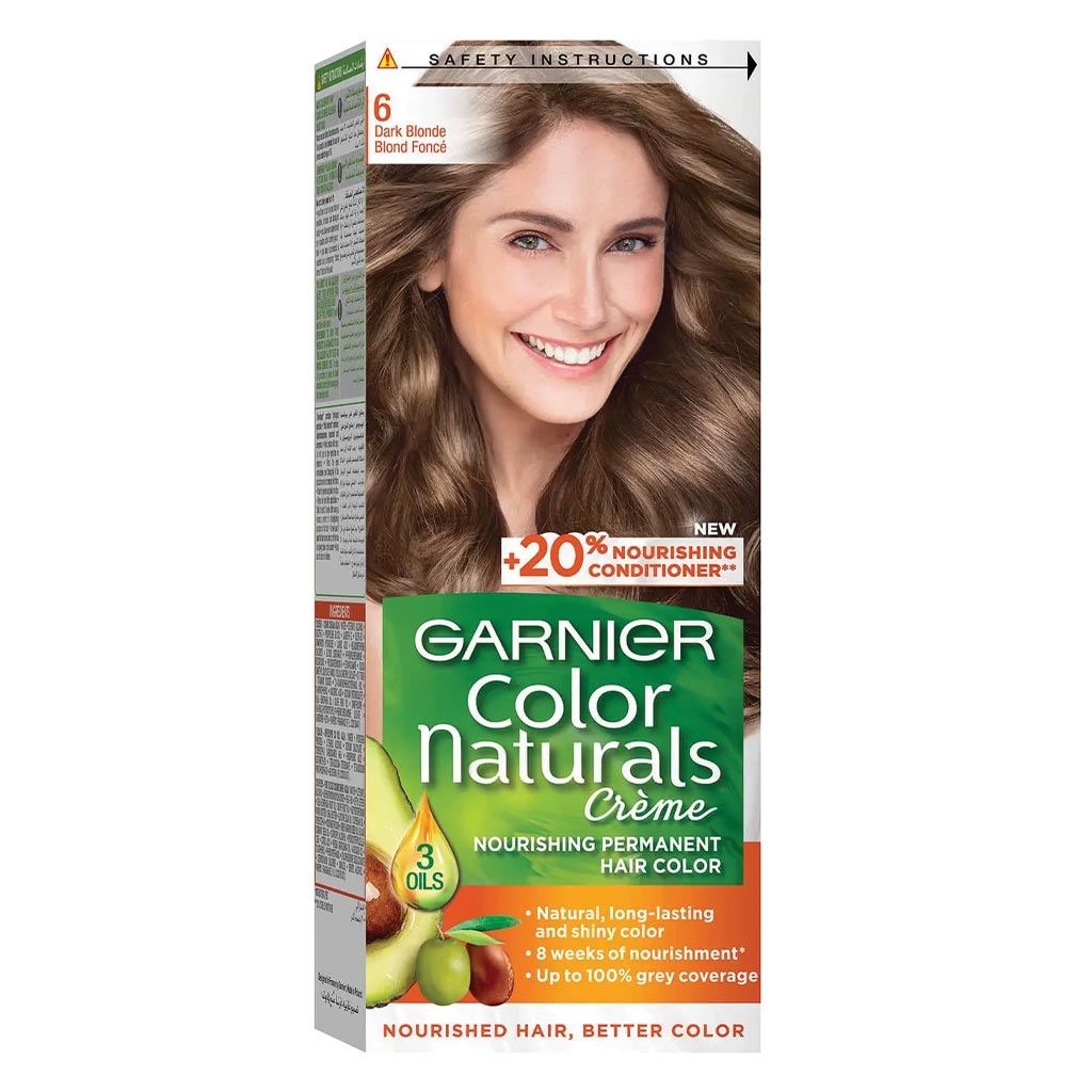 Garnier Color Naturals Cream Hair Color 6 Dark Blonde Kit - Easy Pharmacy LLC
