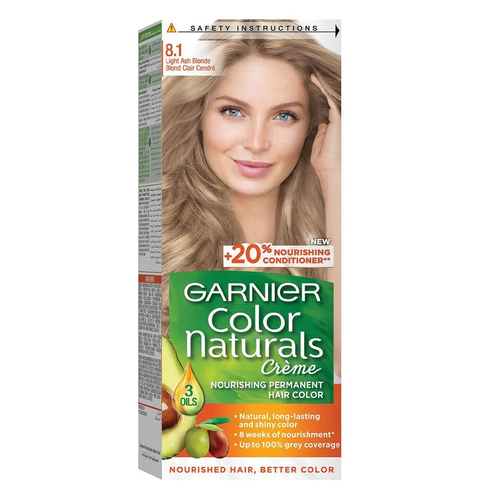 Garnier Color Naturals Cream Hair Color 8.1 Light Ash Blonde - Easy Pharmacy LLC