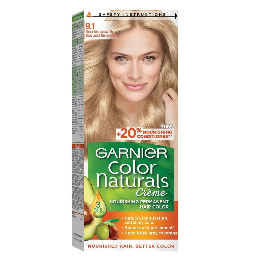 Garnier Color Naturals Cream Hair Color 9.1 Natural Extra Light Ash Blonde - Easy Pharmacy LLC