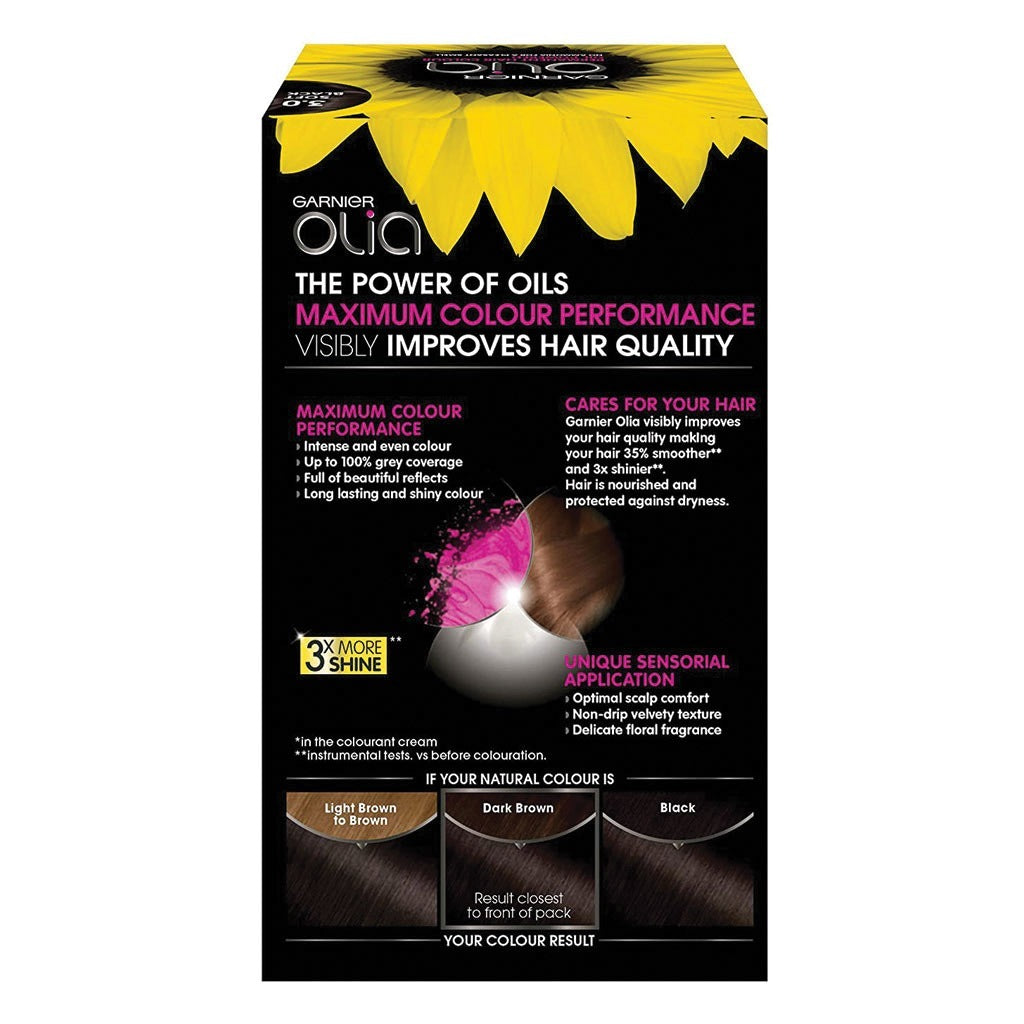 Garnier Olia Permanent Hair Color 3 Soft Black Kit - Easy Pharmacy LLC