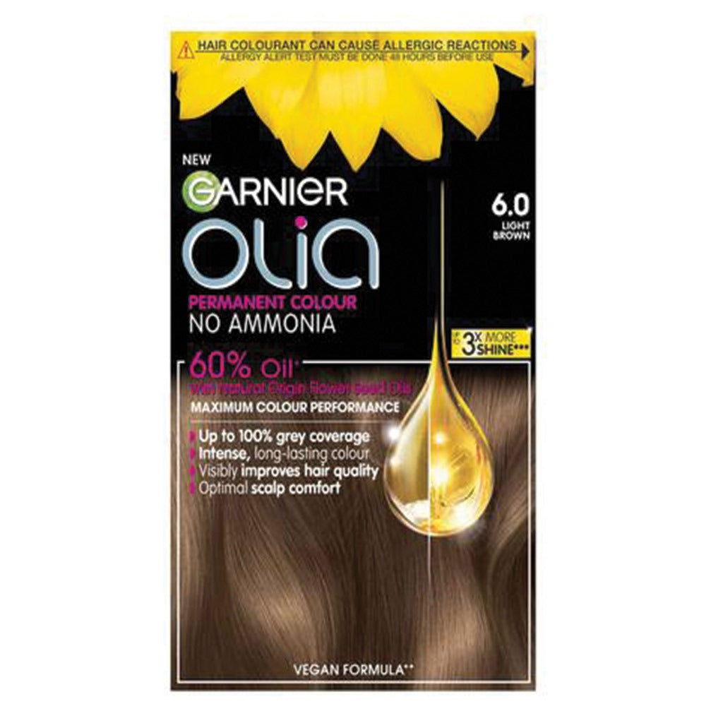 Garnier Olia Permanent Hair Color 6 Light Brown Kit - Easy Pharmacy LLC