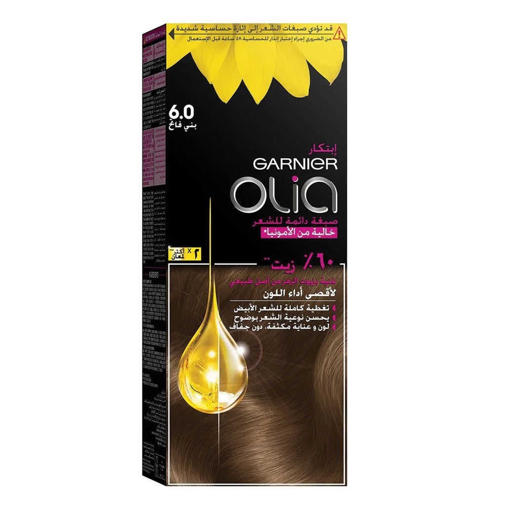 Garnier Olia Permanent Hair Color 6 Light Brown Kit - Easy Pharmacy LLC