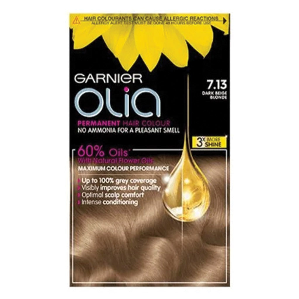 Garnier Olia Permanent Hair Color 7.1 Beige Dark Blonde Kit - Easy Pharmacy LLC