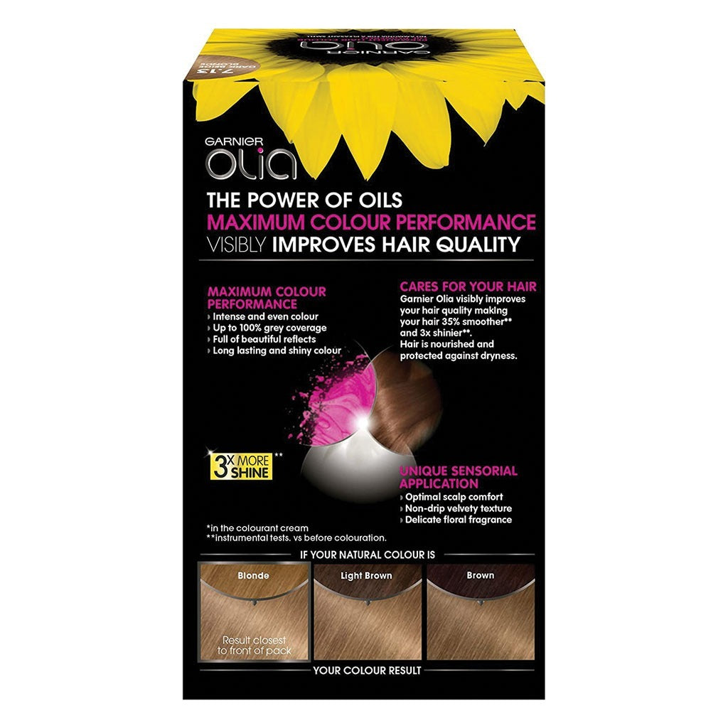 Garnier Olia Permanent Hair Color 7.1 Beige Dark Blonde Kit - Easy Pharmacy LLC
