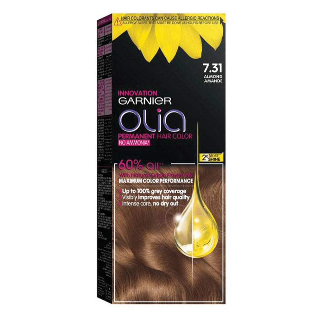Garnier Olia Permanent Hair Color 7.31 Olia Almond Kit - Easy Pharmacy LLC