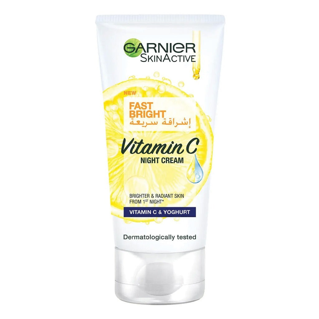 Garnier SkinActive Fast Fairness With Vitamin C Night Cream 100 mL - Easy Pharmacy LLC