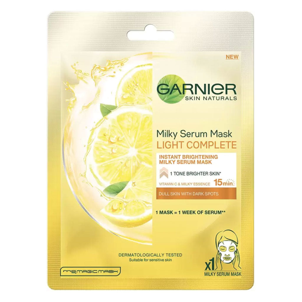 Garnier SkinActive Light Complete Milky Serum Mask 1's - Easy Pharmacy LLC