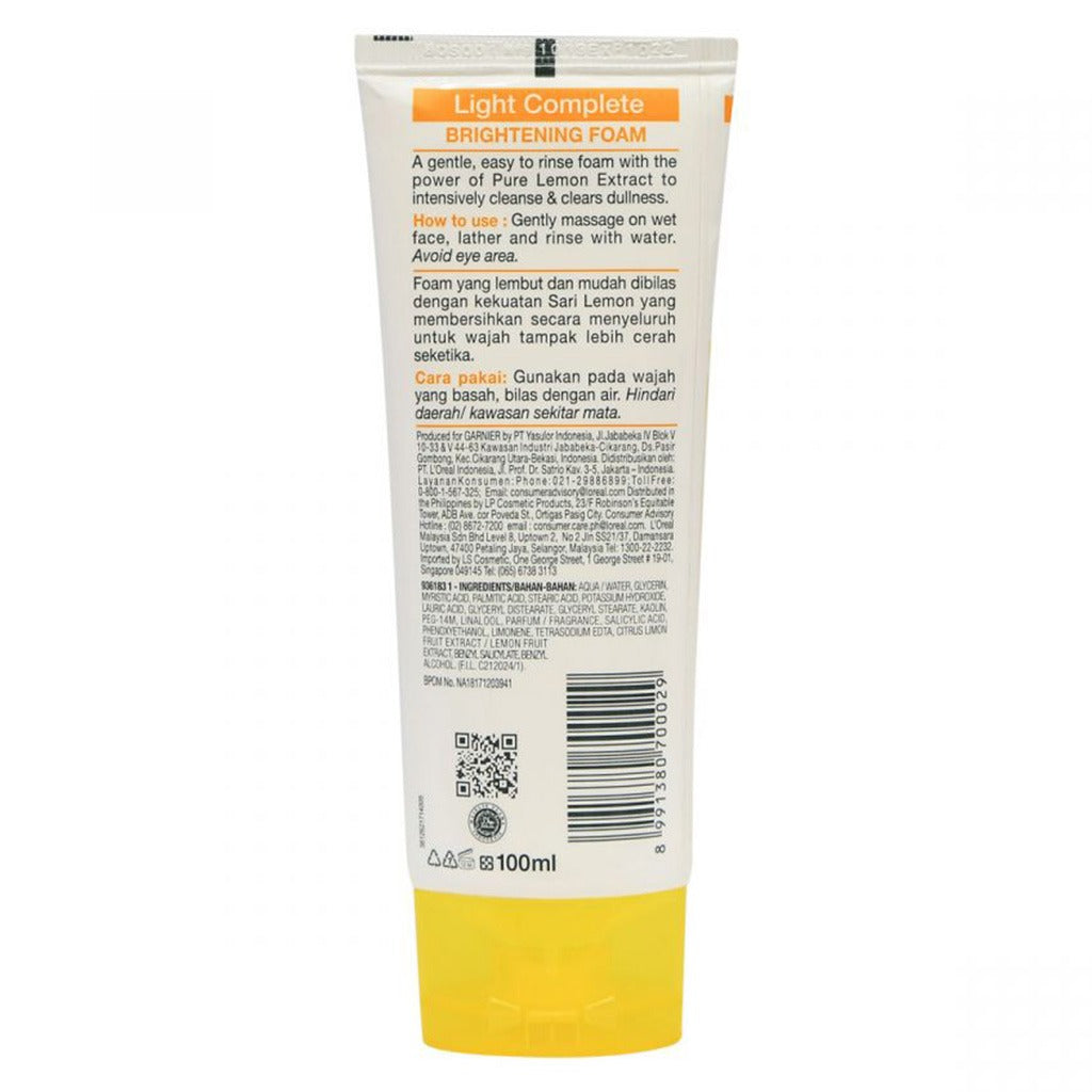 Garnier SkinActive Light Complete White Speed Brightening Foam 100 mL - Easy Pharmacy LLC