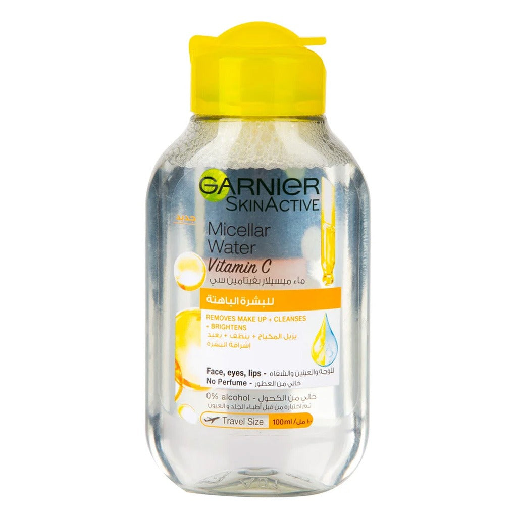 Garnier SkinActive Micellar Cleansing Water with Vitamin C Travel Size 100 mL - Easy Pharmacy LLC