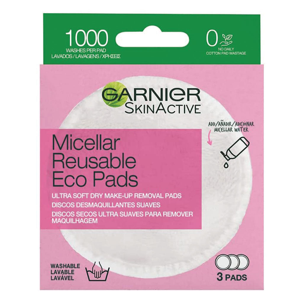 Garnier SkinActive Micellar Reusable Eco Pads 3's - Easy Pharmacy LLC