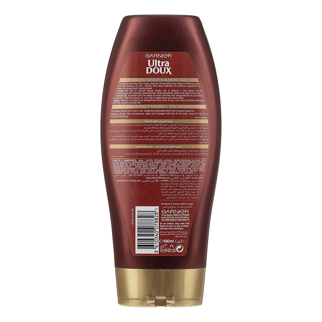 Garnier Ultra Doux Castor & Almond Healing Conditioner 400 mL - Easy Pharmacy LLC