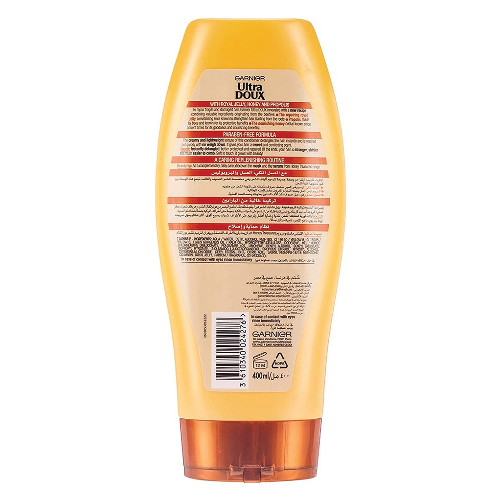 Garnier Ultra Doux Honey Treasures Replenishing Conditioner 400 mL - Easy Pharmacy LLC