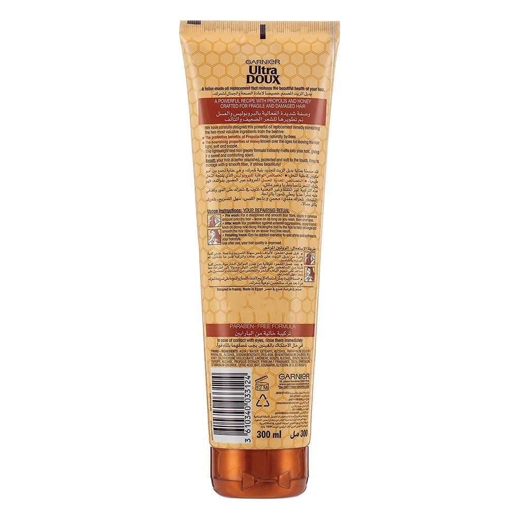 Garnier Ultra Doux Honey Treasures Replenishing Oil Replacement Cream 300 mL - Easy Pharmacy LLC