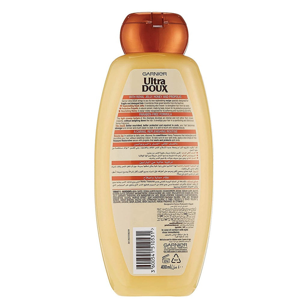 Garnier Ultra Doux Honey Treasures Replenishing Shampoo 400 mL - Easy Pharmacy LLC