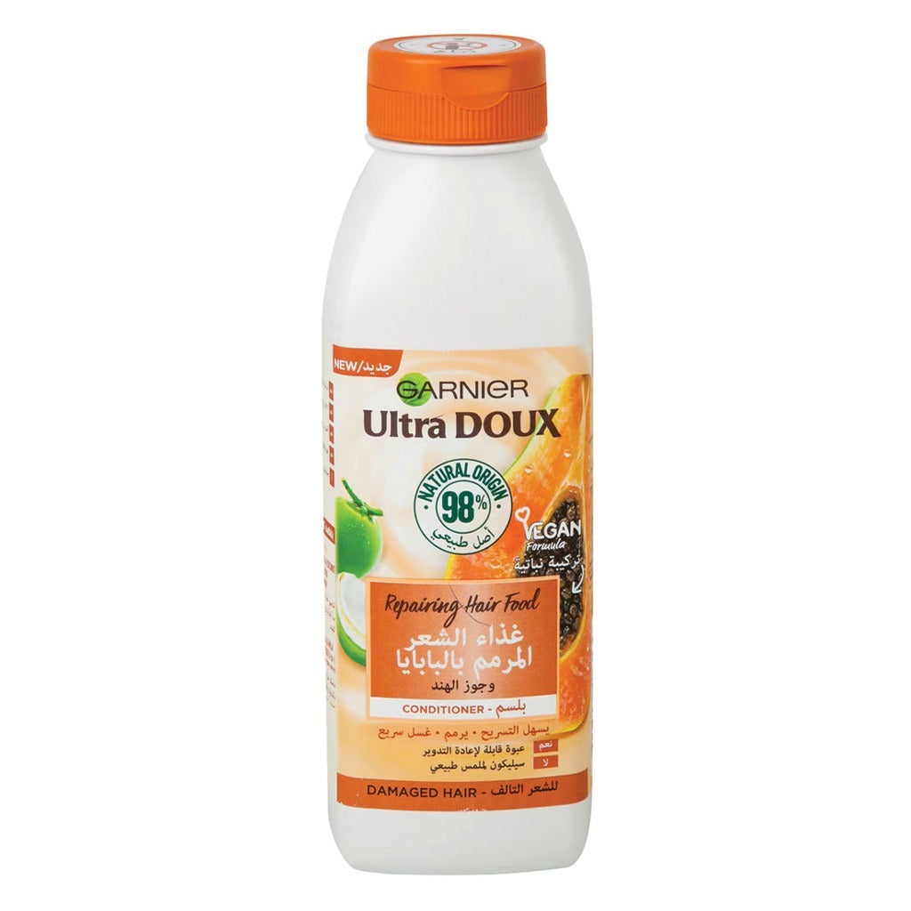 Garnier Ultra Doux Repairing Hair Food Conditioner Papaya 350 mL - Easy Pharmacy LLC