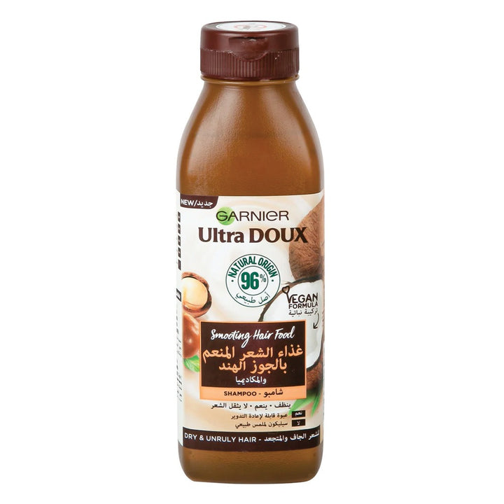Garnier Ultra Doux Smoothing Hair Food Shampoo Macadamia 350 mL - Easy Pharmacy LLC