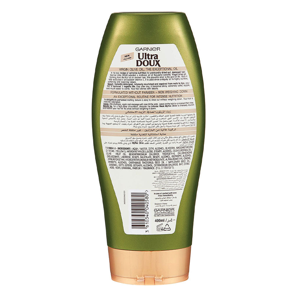 Garnier Ultra Doux Mythic Olive Extreme Nutrition Conditioner 400 mL - Easy Pharmacy LLC