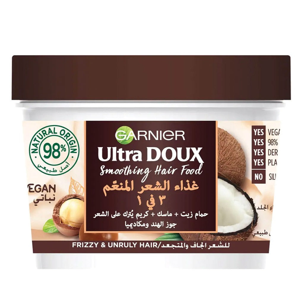 Garnier Ultra Doux Smoothing Hair Food Cream Coconut 390 mL - Easy Pharmacy LLC