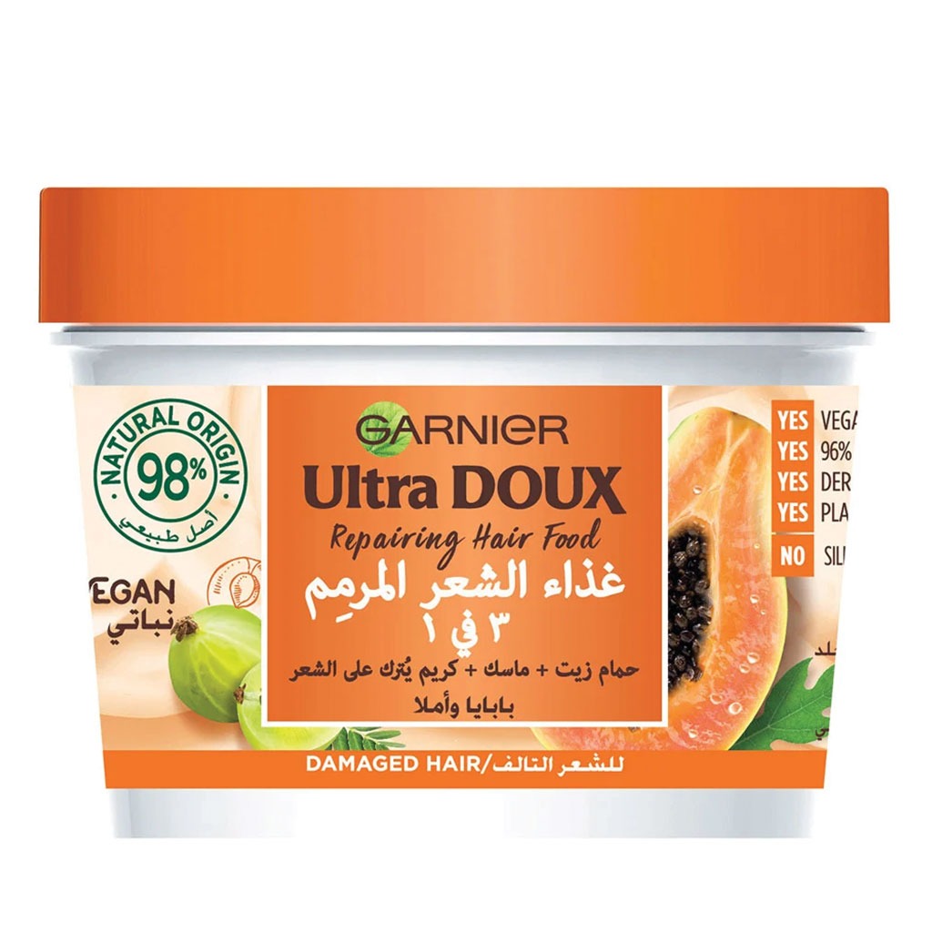 Garnier Ultra Doux Repairing Hair Food Cream Papaya 390 mL - Easy Pharmacy LLC