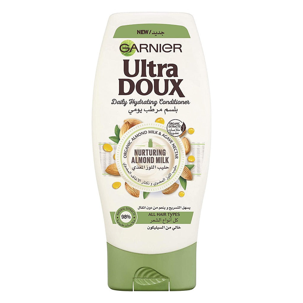 Garnier Ultra Doux Nurturing Almond Milk Daily Hydrating Conditioner 400 mL - Easy Pharmacy LLC