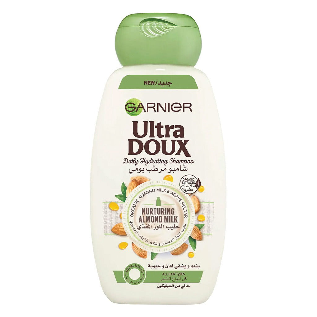 Garnier Ultra Doux Nurturing Almond Milk Daily Hydrating Shampoo 400 mL - Easy Pharmacy LLC