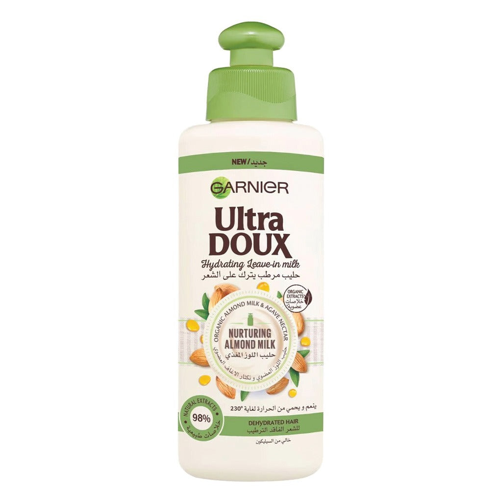 Garnier Ultra Doux Nurturing Almond Milk Hydrating Leave-In Milk 200 mL - Easy Pharmacy LLC