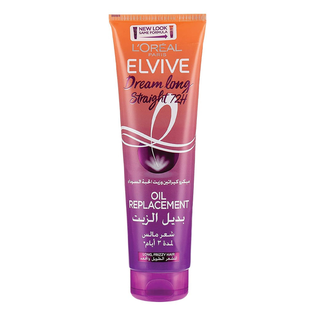 L'oreal Paris Elvive Dream Long Straight 72H Oil Replacement Cream 300 mL - Easy Pharmacy LLC